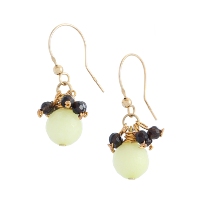Celadon Jade Hook Earrings